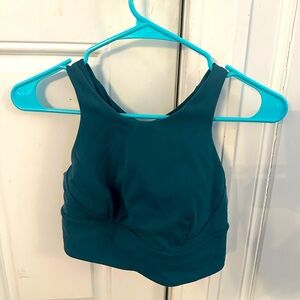 Lululemon teal sports bra size 4